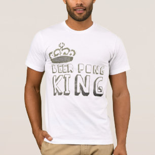 Camiseta Rei TShirt de Pong da cerveja