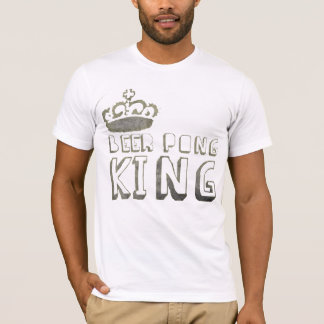 Camiseta Rei TShirt de Pong da cerveja