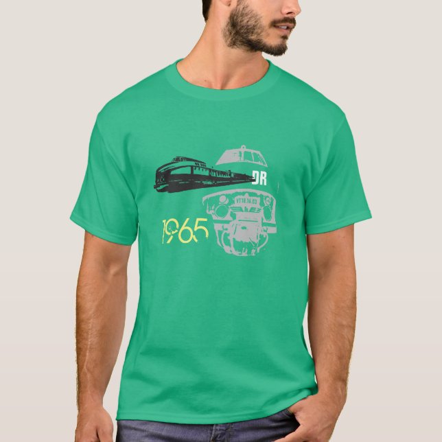 Camiseta Reichsbahn alemão Triebwagen (Frente)