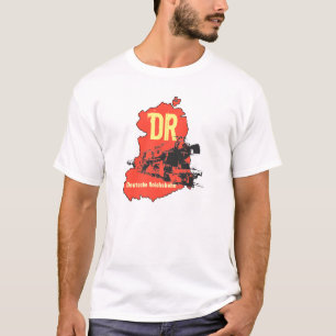 Camiseta Reichsbahn desenhos DDR