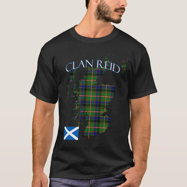 Camiseta Reid Scottish Clan Tartan Scotland (Frente)