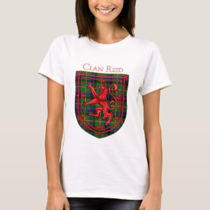 Camiseta Reid Tartan Scottish Xadrez Lion Rampant