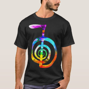 Camiseta Reiki 7 Chakras cores Reiki Símbolo Choku Rei