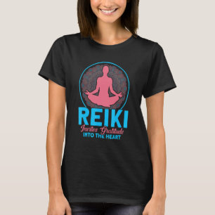 Camiseta Reiki Convida Gratidão Ao Coração Reiki Heali