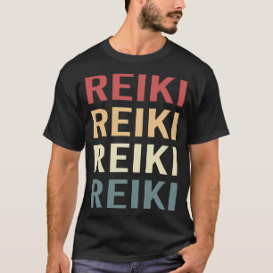 Camiseta Reiki de Texto Retro