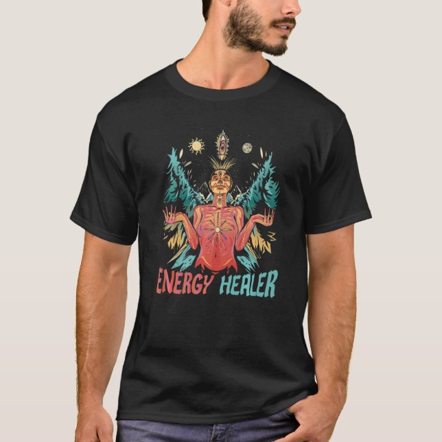 Camiseta Reiki Healing Namaste Yoga Clothing - Energy Heale (Frente)