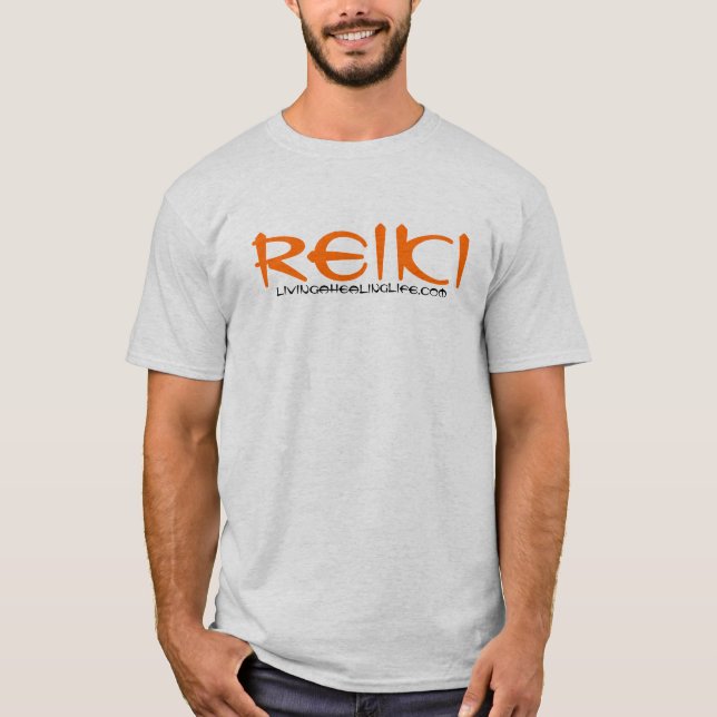 Camiseta Reiki na laranja (Frente)