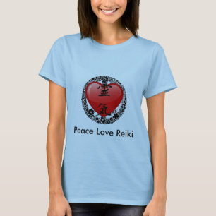 Camiseta Reiki-opção 2 do amor da paz