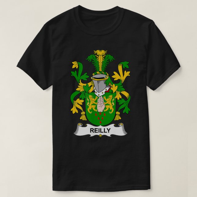Camiseta Reilly Coat of Arms  Family Crest  (Frente do Design)