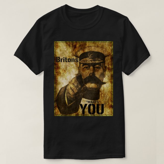Camiseta Reimaginado Lord Kitchener quer que você seja Post (Frente do Design)