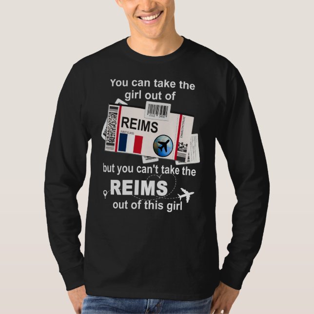 Camiseta Reims Boarding Pass Reims Girl Reims (Frente)