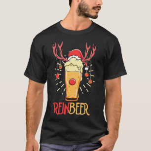 Camiseta Rein Beer Reindeer Beer No Dia De Natal Celebr
