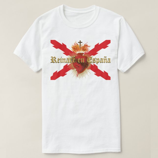 Camiseta Reinaré en España (Frente do Design)
