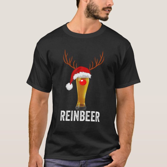Camiseta Reincerveer Beer Christmas Pajama Para Cerveja L (Frente)