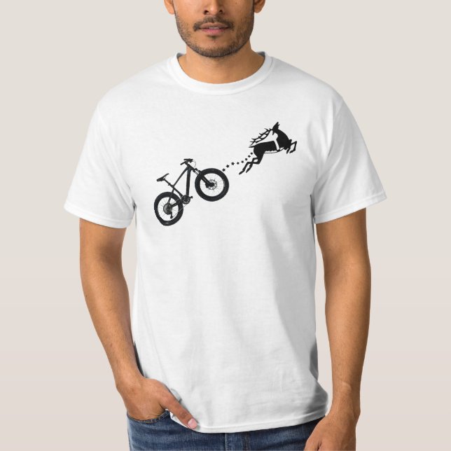 Camiseta Reindeer Antler Mountain Bike Christmas rider  (Frente)