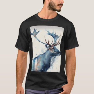 Camiseta Reindeer Ártico - Tinta Aquática
