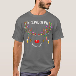 Camiseta Reindeer Beer Rudolph Brewdolph Engraçado Natal Pa
