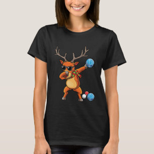 Camiseta Reindeer Bocce Ball Player Natal Equipe B