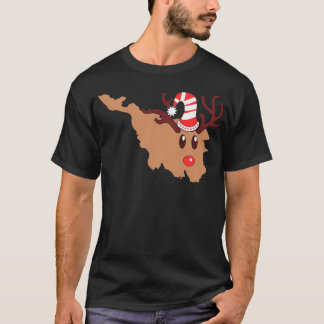 Camiseta Reindeer Bremen Christmas Reindeer Antlers