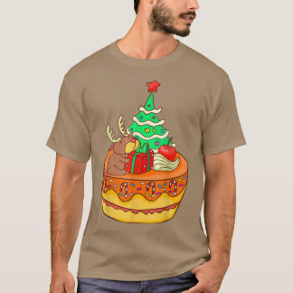 Camiseta Reindeer Cake Christmas Tree XMAS Bakery Baking Ba