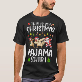 Camiseta Reindeer Chicken Santa Dabbing Christmas s