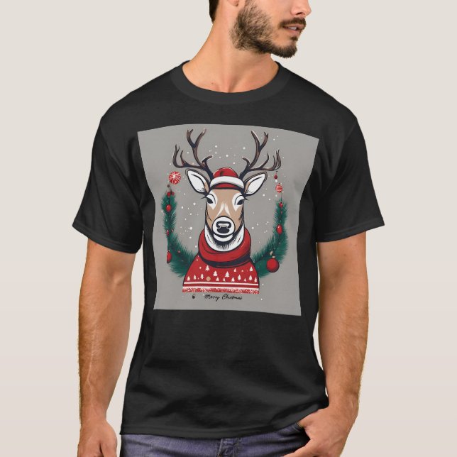 Camiseta Reindeer Christmas (Frente)