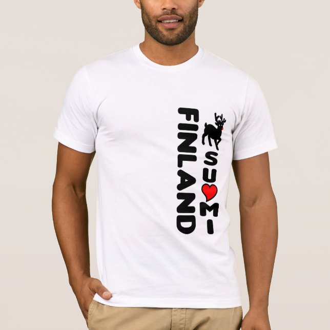 Camiseta Reindeer da Finlândia (Frente)