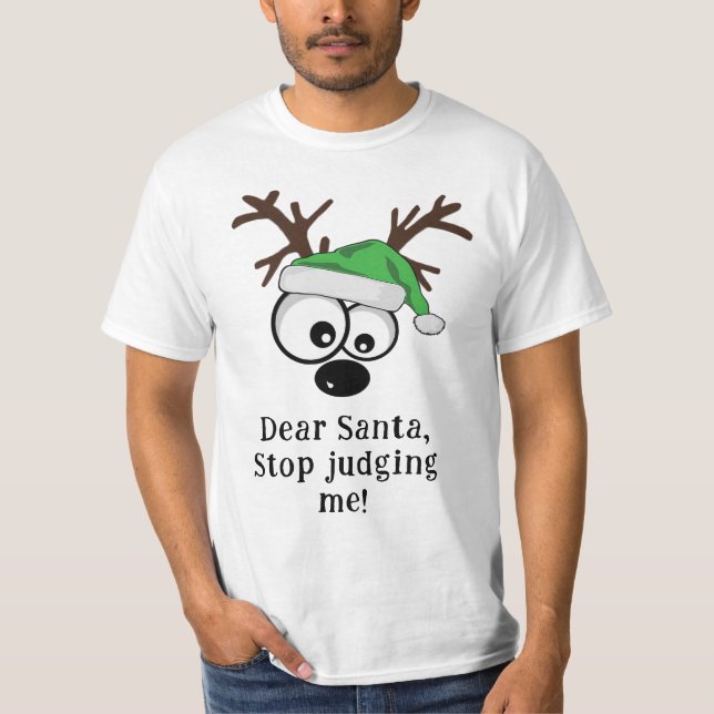 Camiseta Reindeer de Chapéus Verdes (Frente)