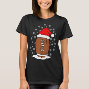 Camiseta Reindeer de futebol masculino Santa Hat Natal Holi