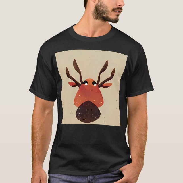 Camiseta Reindeer de Natal (Frente)