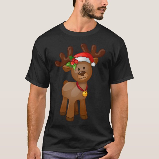 Camiseta Reindeer de Natal (Frente)