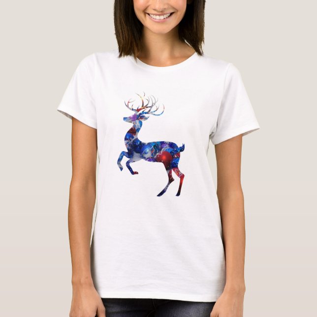 Camiseta Reindeer de Natal (Frente)