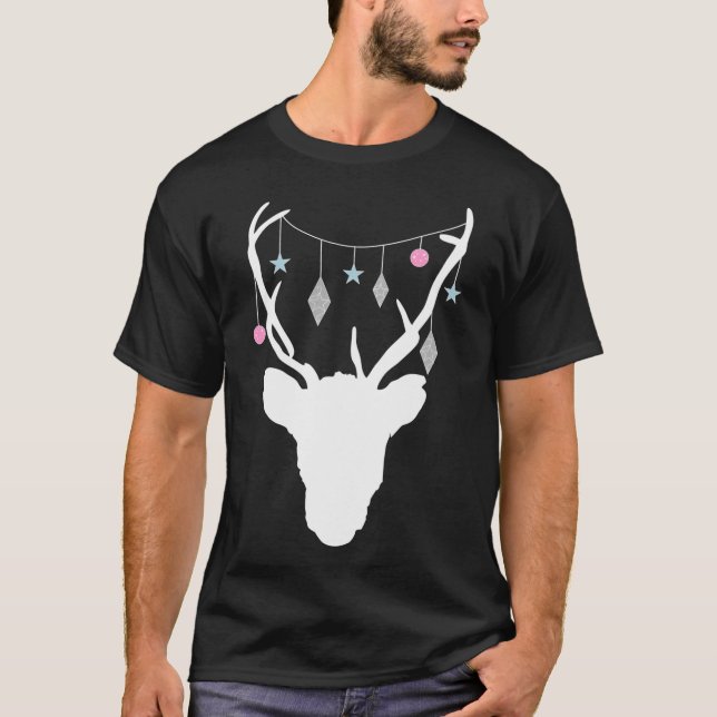 Camiseta Reindeer de Natal (Frente)