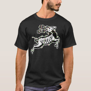 Camiseta Reindeer de Natal - Esqueleto de Odity Tidermy Gó