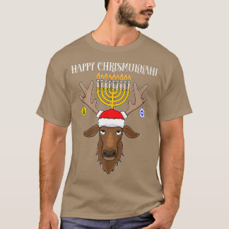 Camiseta Reindeer de Natal Judeu Feliz Chrismukkah