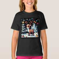 Reindeer de Natal Winter Wonderland Pixel Art