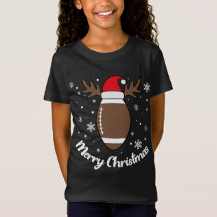 Camiseta Reindeer e Papais noeis Futebol de Natal