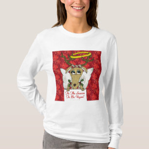 Camiseta Reindeer Esta É A Época de Ser Vegan Oferece Roupa