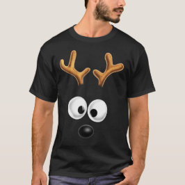 Camiseta Reindeer Face Feia Natal Pijamas Natal