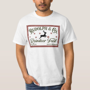 Camiseta Reindeer Feed Store Christmas Men