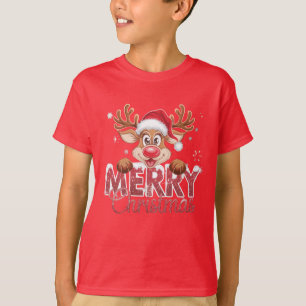 Camiseta Reindeer Felry Christmas