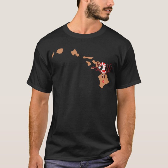 Camiseta Reindeer Hawaii Reindeer Antlers (Frente)