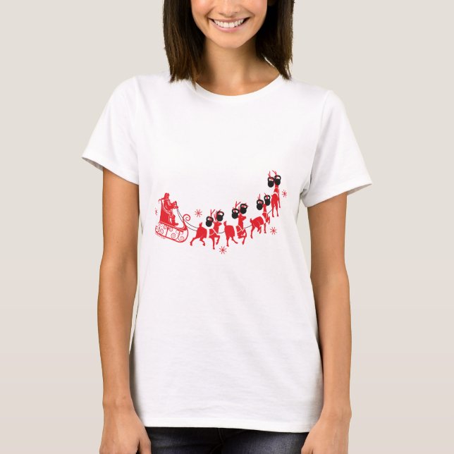 Camiseta Reindeer Kettlebell Workout (Frente)