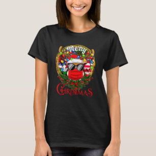 Camiseta Reindeer Na Feliz Pajama Da Família De Máscaras Ch