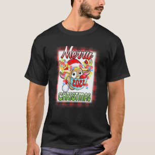Camiseta Reindeer Na Feliz Pajama Da Família De Máscaras Ch