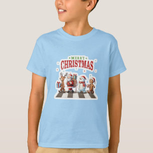 Camiseta Reindeer Papais noeis Snowman Feliz Natal