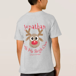 Camiseta Reindeer Pole Norte - Cinza de Natal para Tripulan