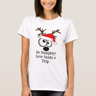 Camiseta Reindeer Red Hat Big Eyes