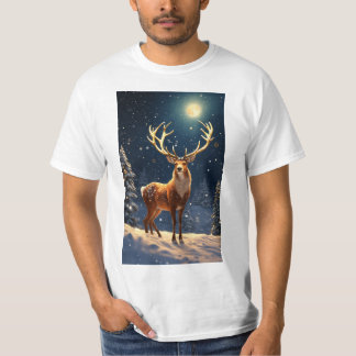 Camiseta "Reindeer Revelry: Coleção de Camisas-T de Homens