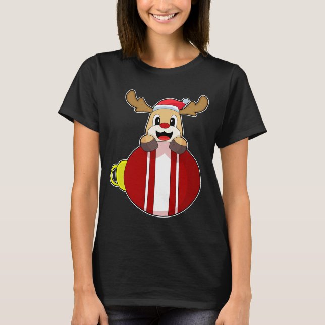 Camiseta Reindeer Sininho de Natal (Frente)